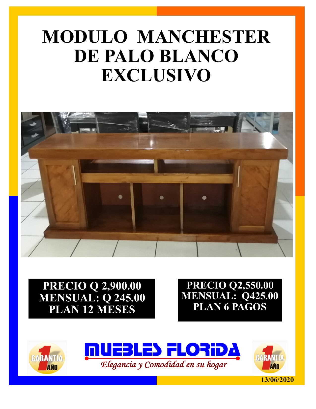 MODULO DE MADERA MANCHESTER